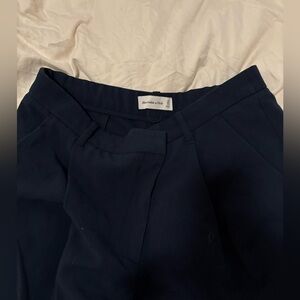 Abercrombie and Fitch high rise wide leg navy pants, 31 short